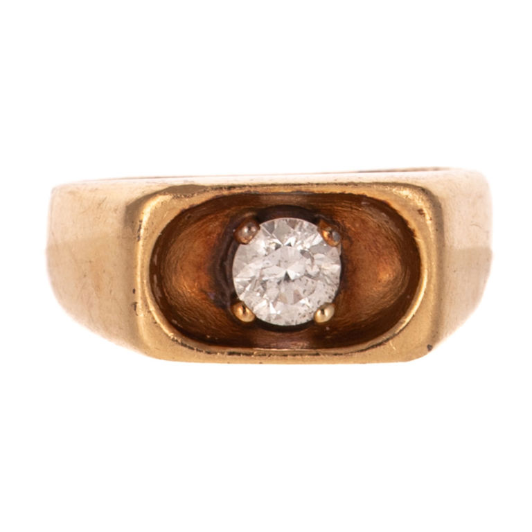 14k Yellow Gold Diamond Ring