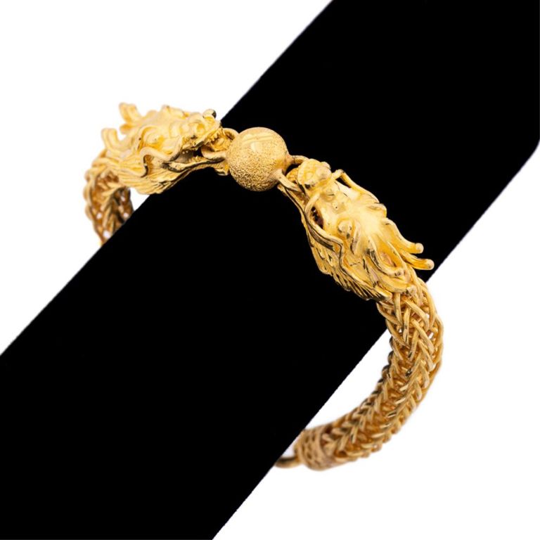 18k Yellow Gold Dragon Bracelet