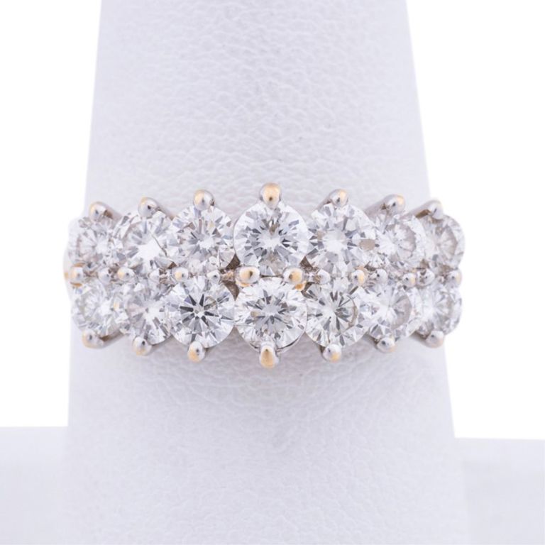 14k Yellow Gold Diamond Cocktail Ring