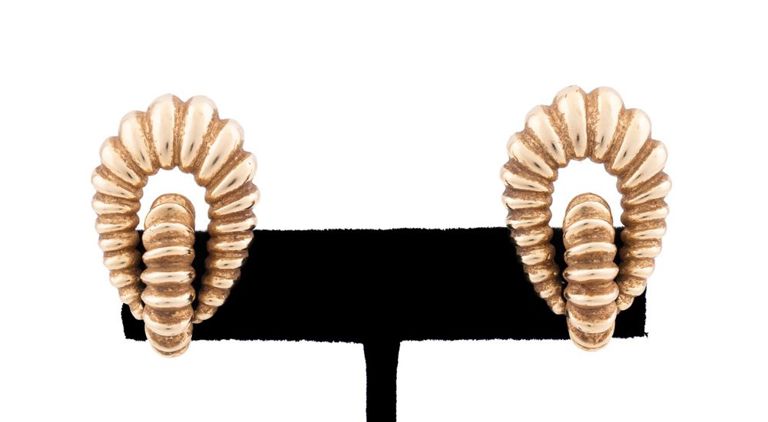 14k Yellow Gold Stud Earrings