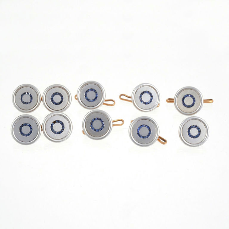 14k Gold Sapphire Jewelry Set