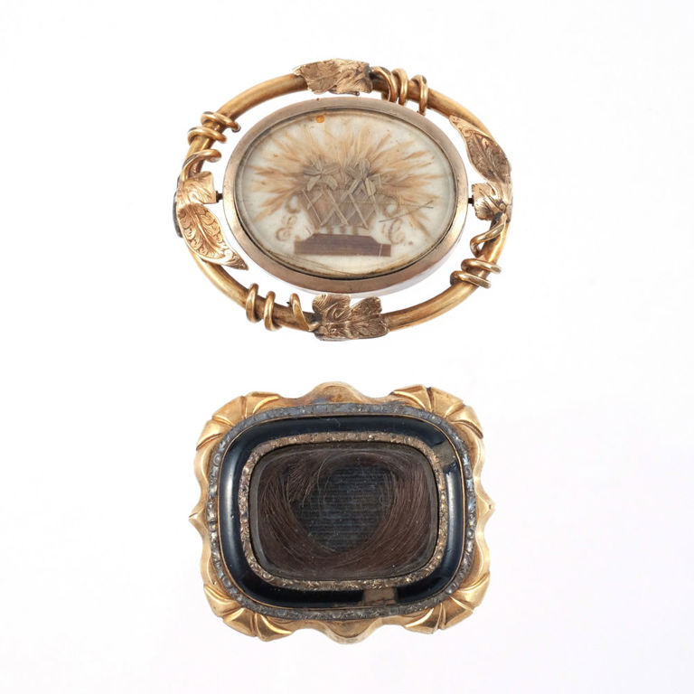 Two 14k Gold Brooches