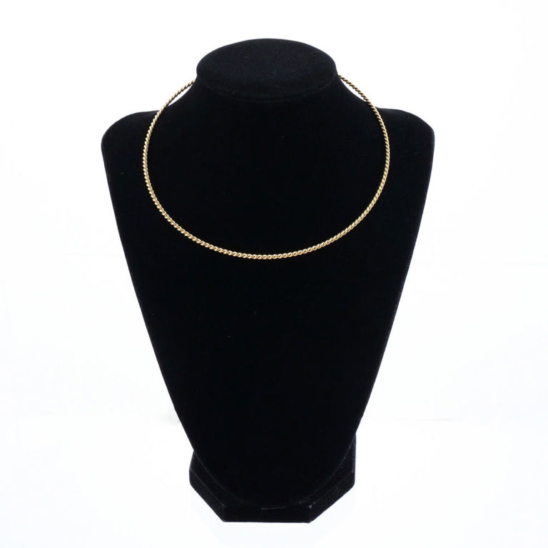 18k Gold Choker Necklace