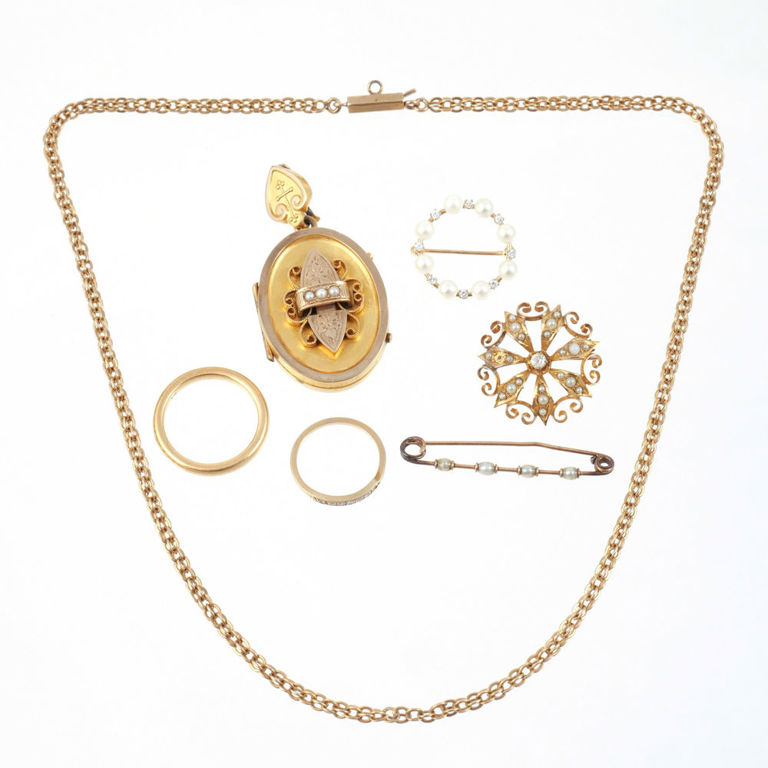 Gold Multi-Gem Jewelry Set