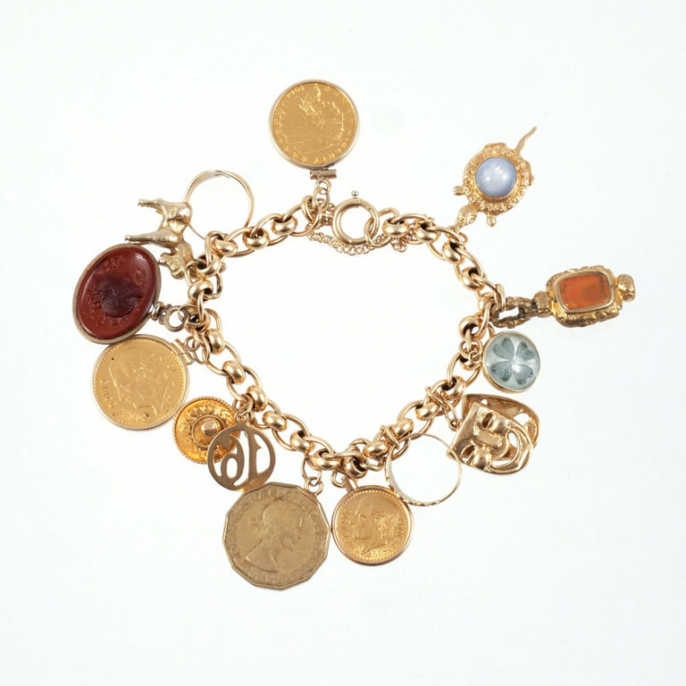Gold Charm Bracelet