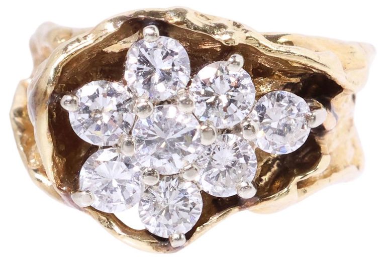 14k Gold Diamond Ring