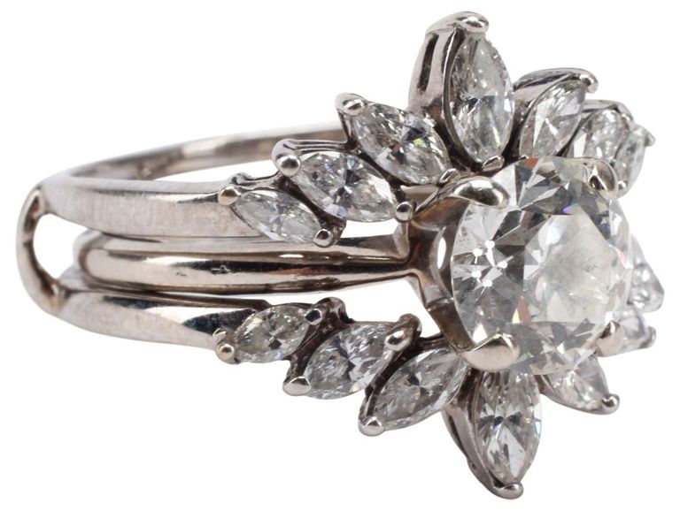 14k Gold Diamond Ring Set