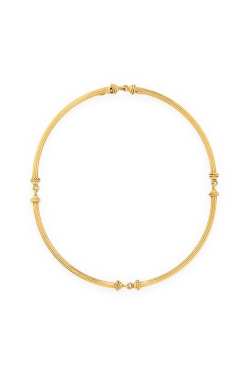18k Yellow Gold Collar Necklace