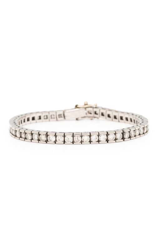 Platinum Diamond Line Bracelet