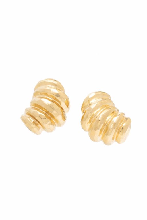 14k Yellow Gold Shrimp Earrings