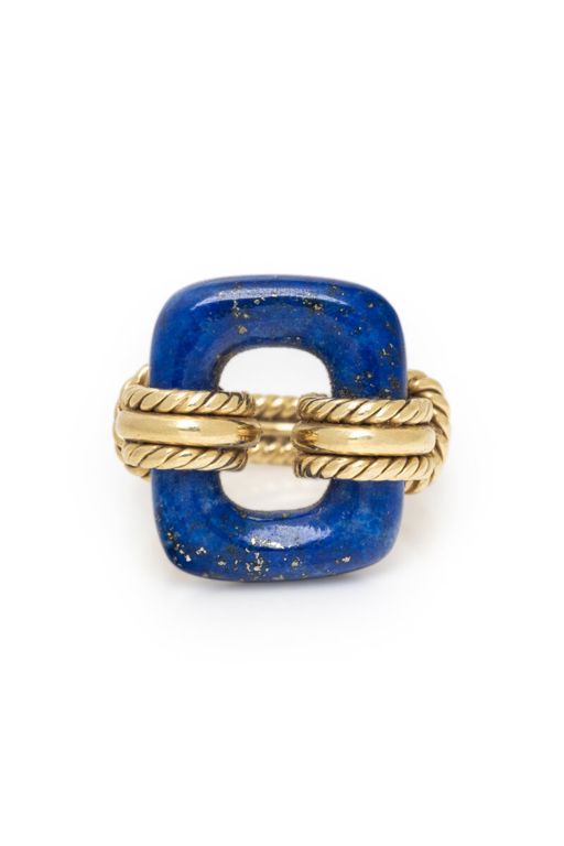 14k Yellow Gold Lapis Lazuli Ring