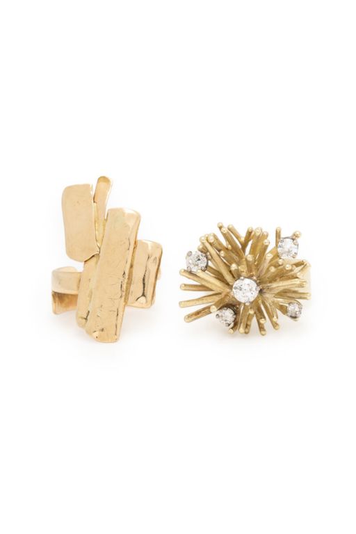 Two 14k Yellow Gold Rings