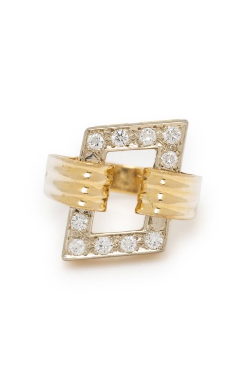 18k Yellow Gold Diamond Ring