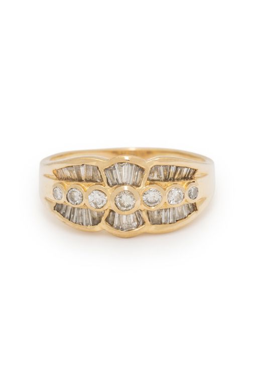14k Yellow Gold Diamond Ring