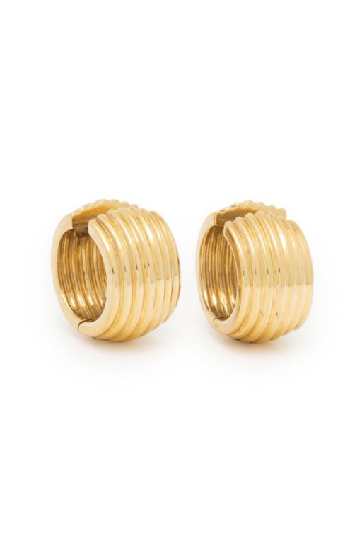 18k Yellow Gold Hoop Earrings