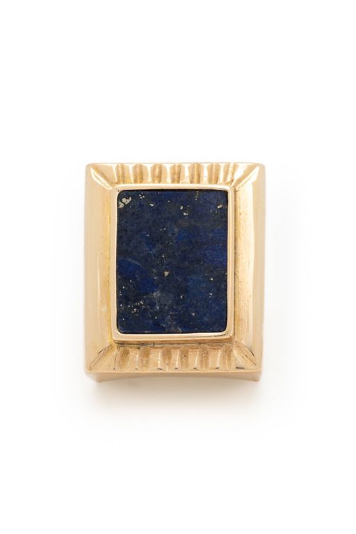 14k Yellow Gold Lapis Lazuli Ring