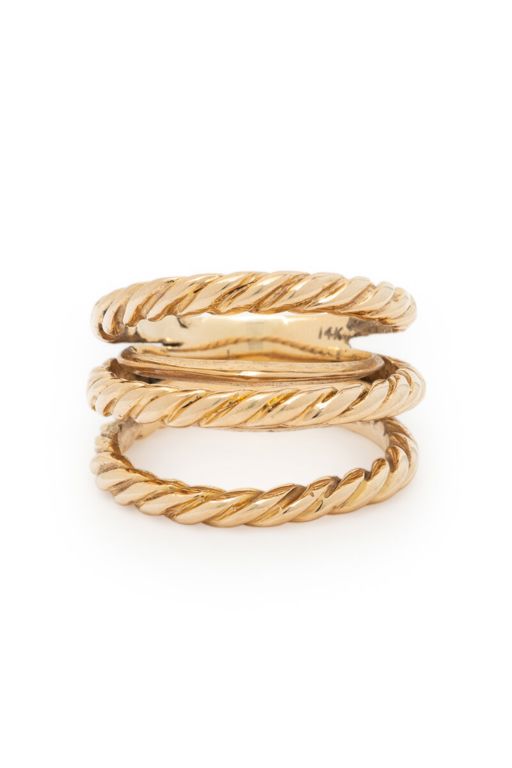 14k Rose Gold Braided Ring