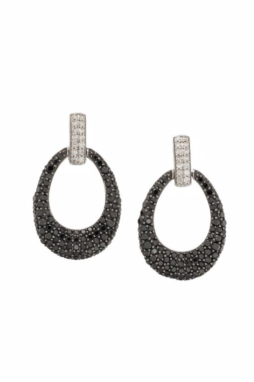 14k White Gold Diamond Earrings