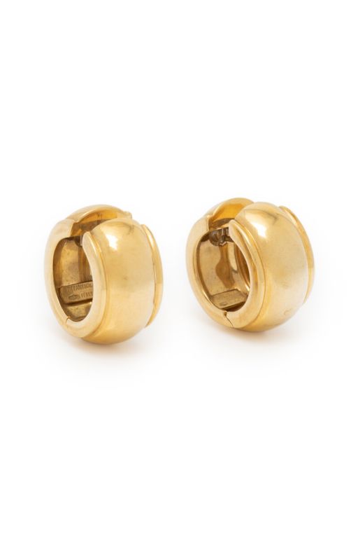 18k Yellow Gold Hoop Earrings