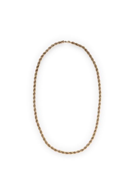 14k Yellow and White Gold Chain Necklace
