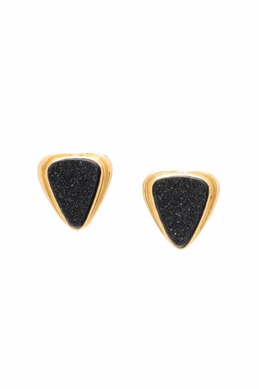 14k Yellow Gold Quartz Earrings