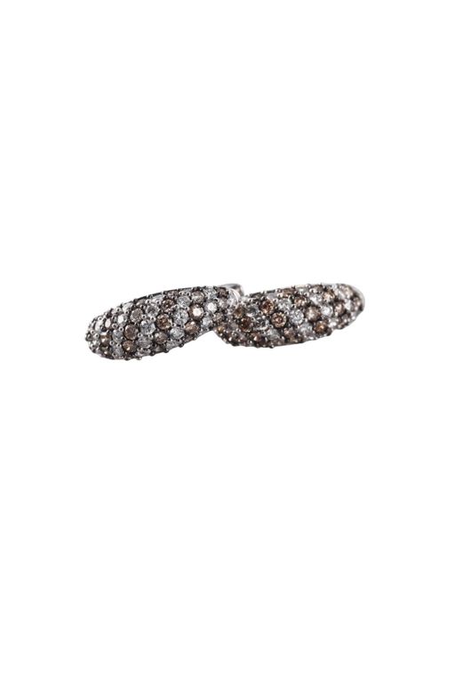 14k Gold Diamond Hoop Earrings