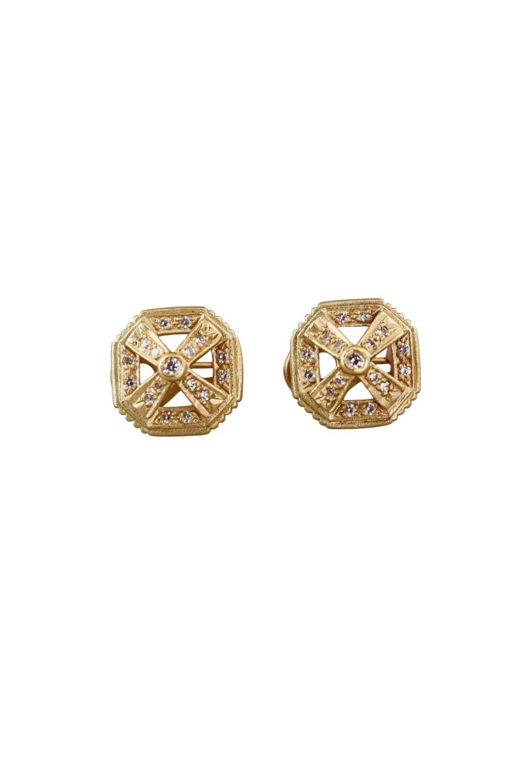18k Gold Diamond Earrings