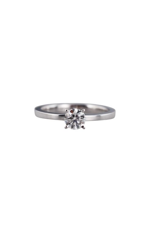 Platinum Engagement Diamond Ring