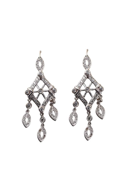 18k Gold Diamond Earrings