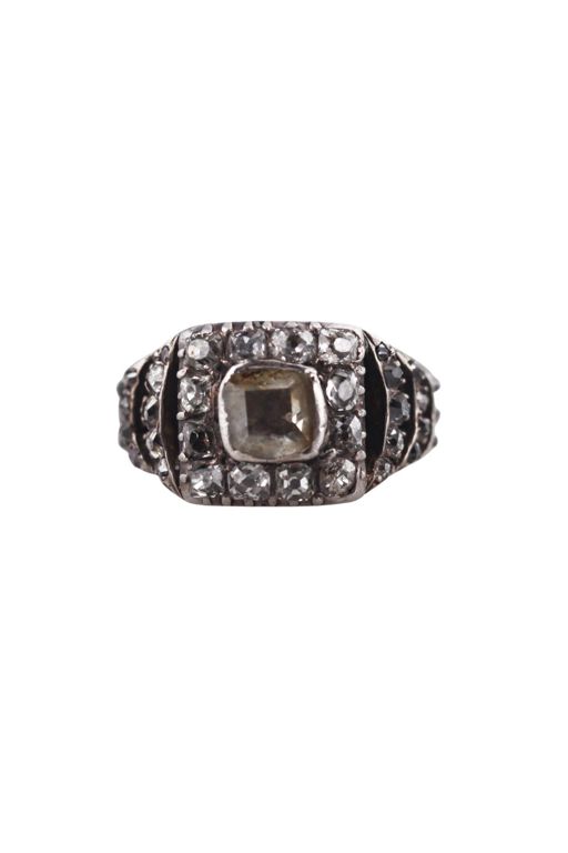 Gold Silver Diamond Ring