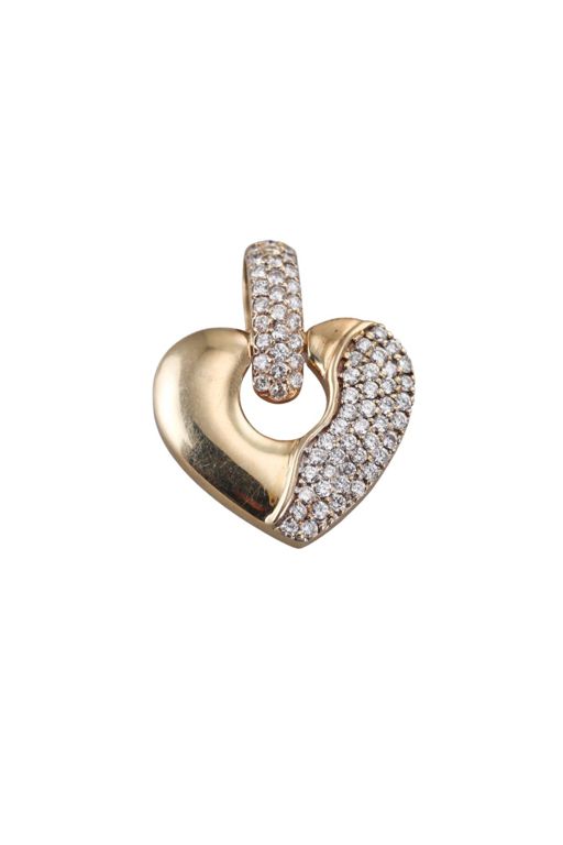 14k Gold Diamond Pendant
