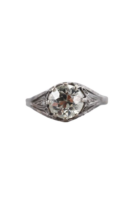 Gold Platinum Diamond Ring