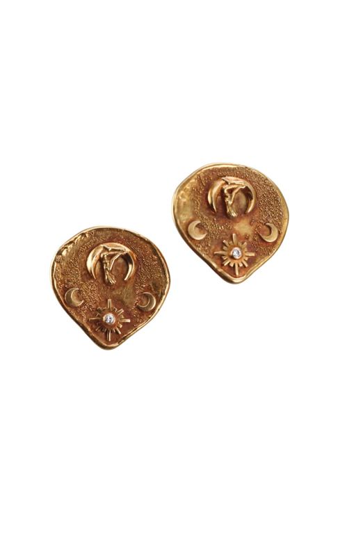 18k Gold Diamond Earrings