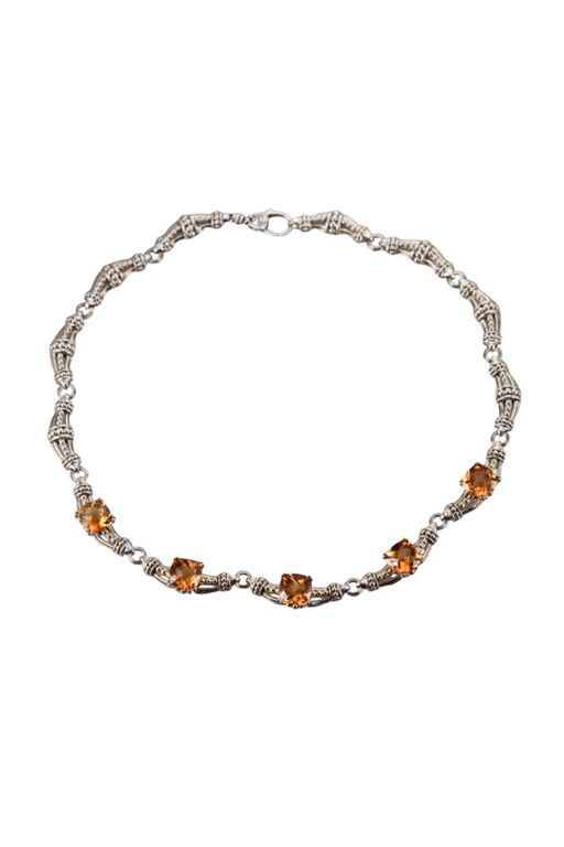 18k Gold and Citrine Necklace