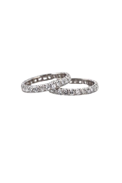 Two Platinum Diamond Rings