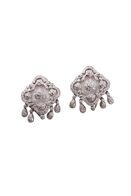 18k Gold Diamond Earrings
