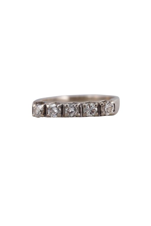 14k White Gold Diamond Ring
