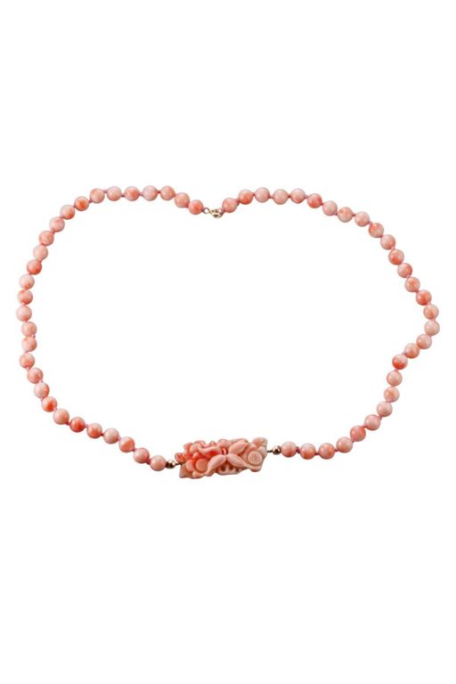 14k Gold Coral Necklace