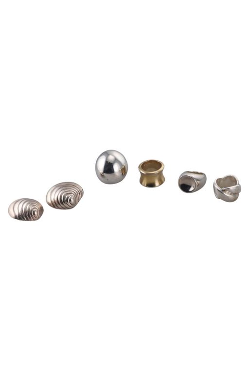 Five Sterling Silver Earrings and Rings