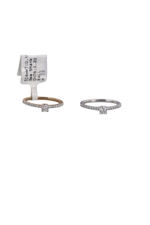 Two 9k Gold Diamond Rings