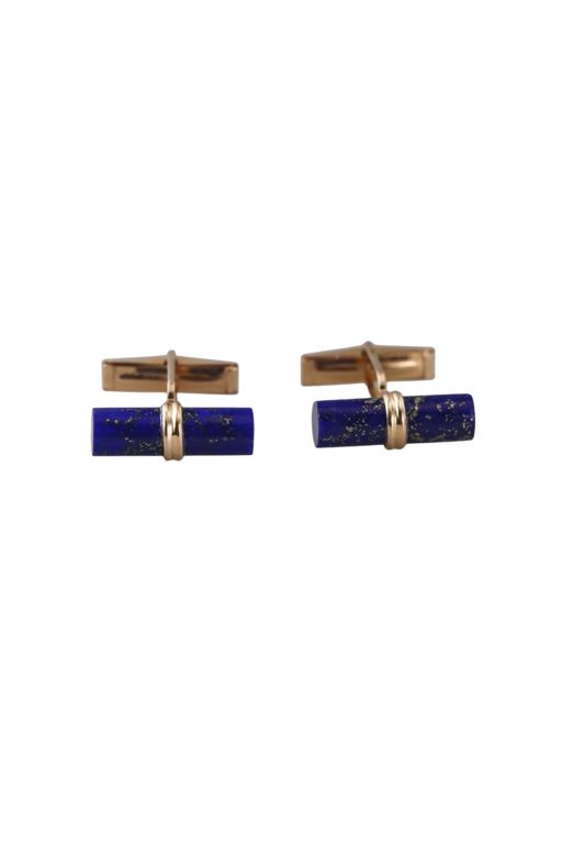 14k Gold Lapis Lazuli Cufflinks