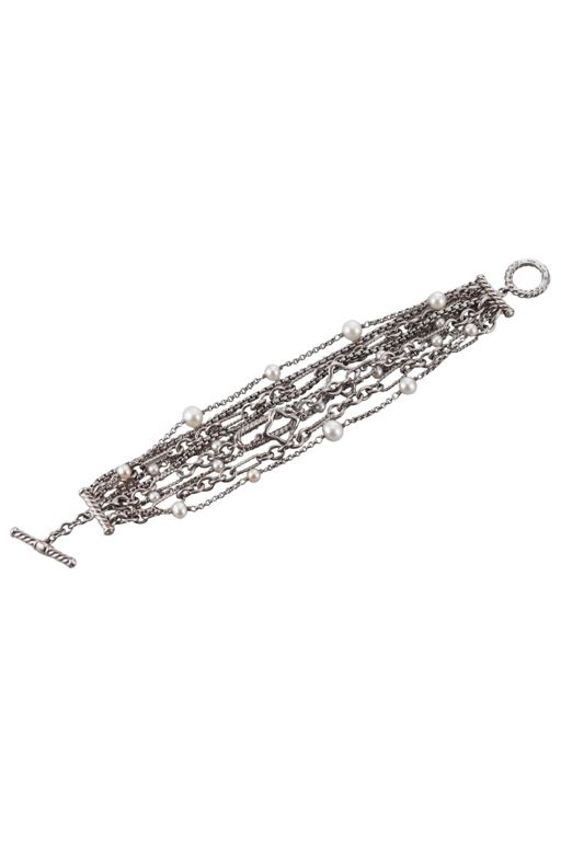 Sterling Silver Pearl Bracelet