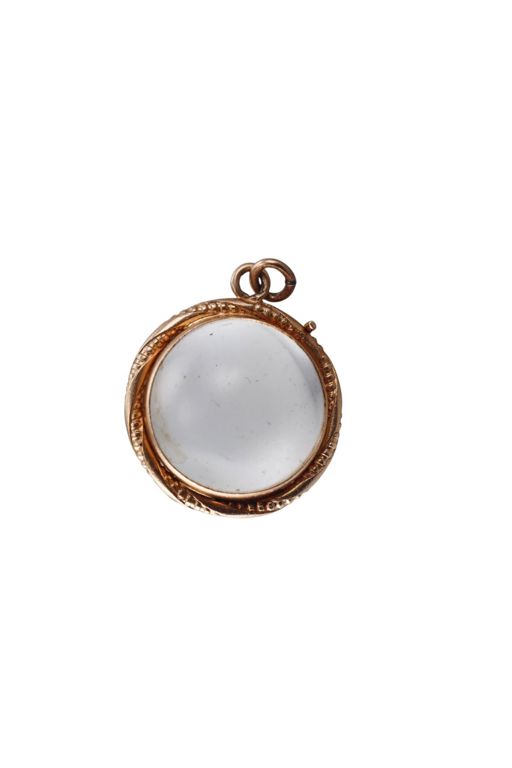 14k Gold Crystal Pendant