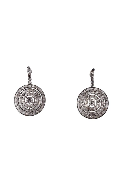 Platinum Gold Diamond Earrings