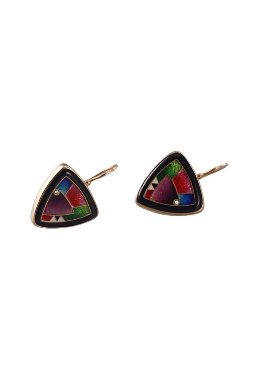 14k Gold Diamond Earrings