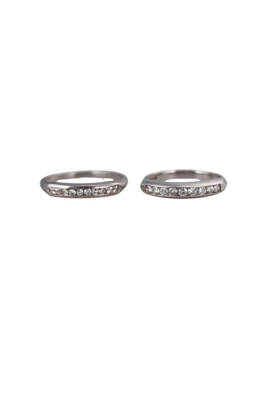 Two 18k Gold Diamond Rings