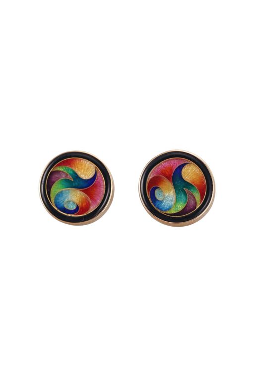 14k Gold Onyx Earrings