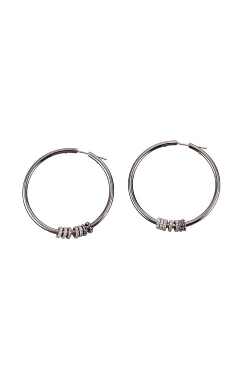 Pair of 18k Gold Diamond Earrings