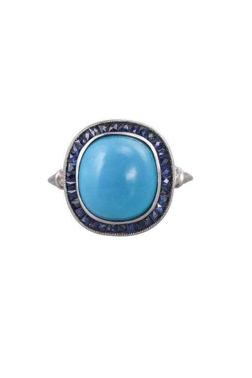 Platinum Multi-Gem Ring