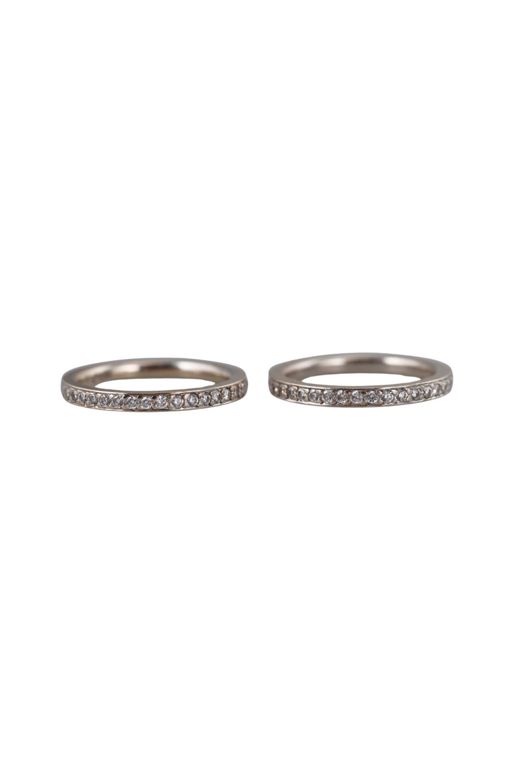 Two 14k Gold Diamond Rings